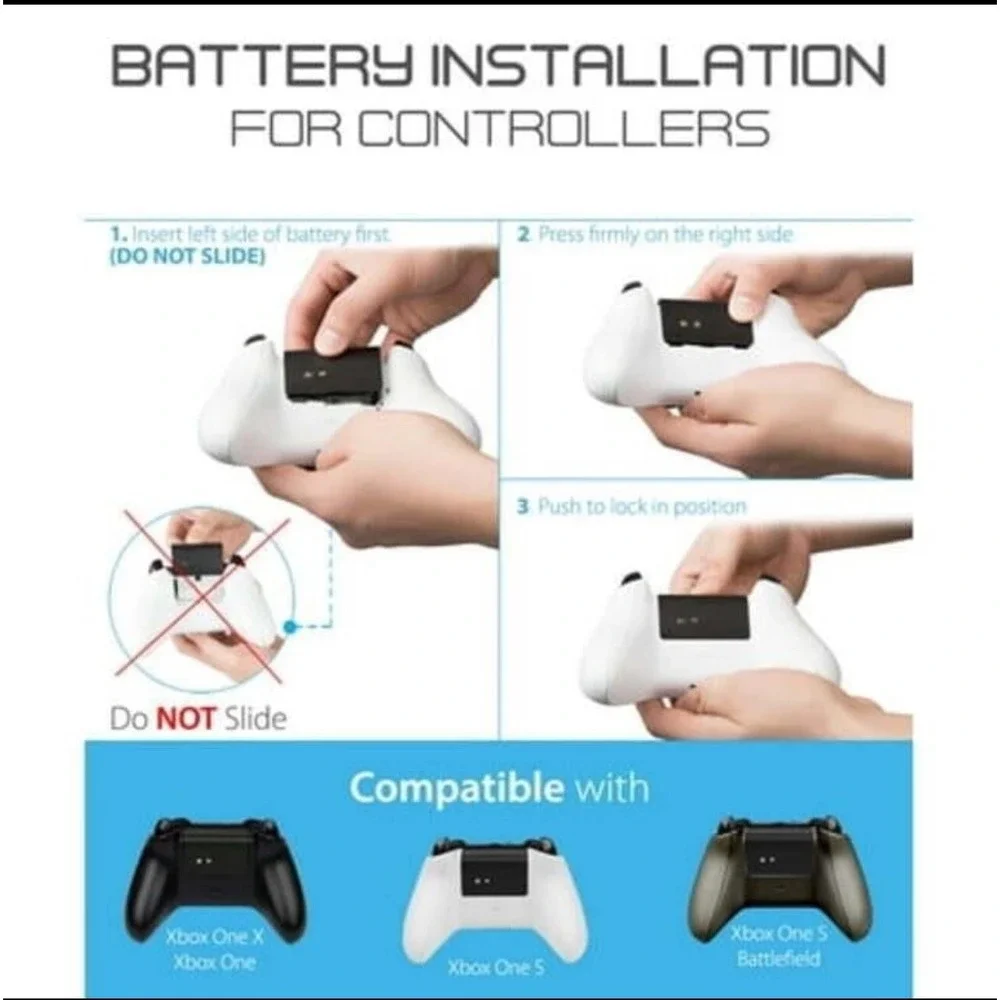 Fosmon C10659 Dual‎ PRO Controller Charger for Xbox One/One X/One S